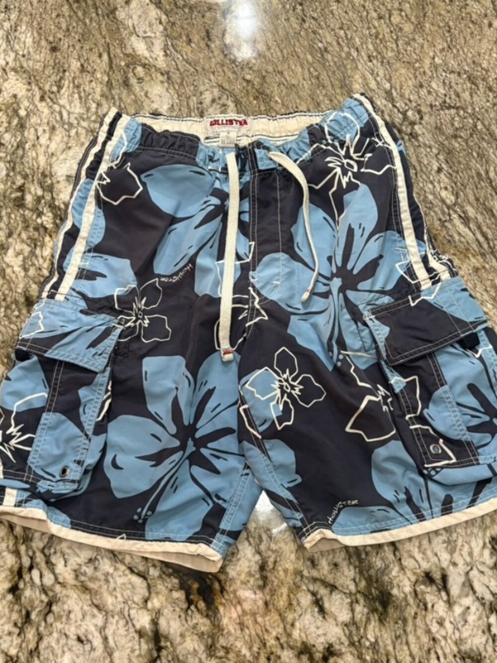 Y2K Hollister Blue Swim Shorts